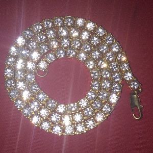 22” gold tennis chain